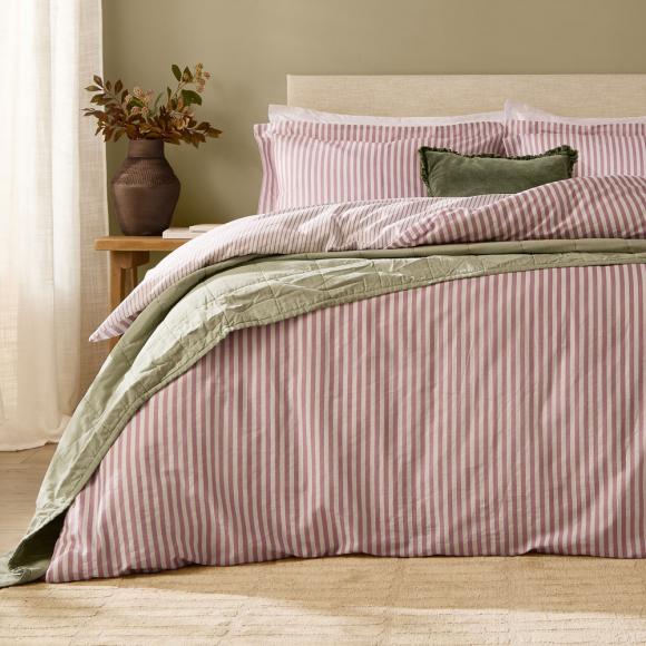 Yard Hebden Rosewood Duvet Cover Set