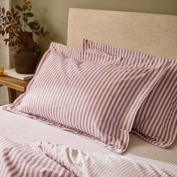 Yard Hebden Rosewood Pillowcase Pair