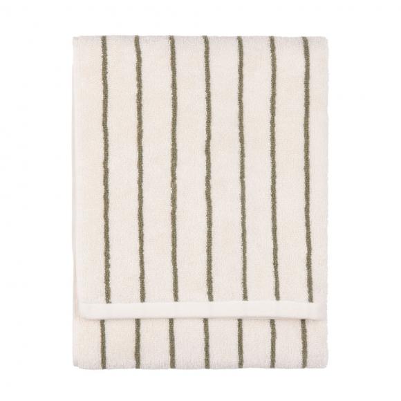 Yard Hebden Narrow Stripe Towel Olive