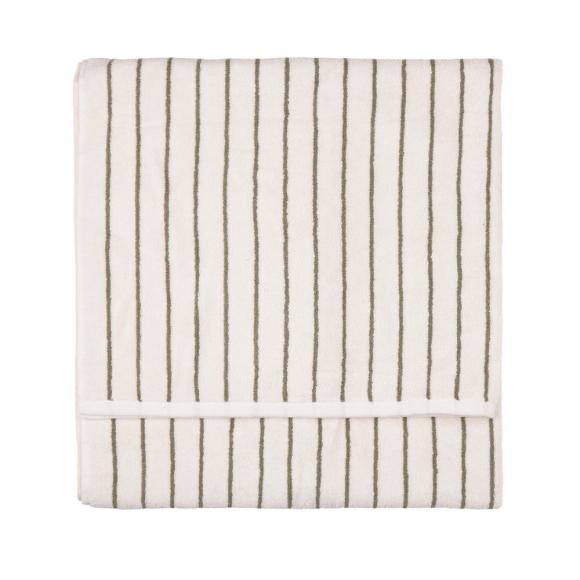 Yard Hebden Narrow Stripe Towel Olive