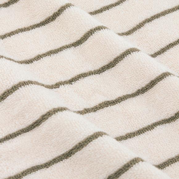 Yard Hebden Narrow Stripe Towel Olive