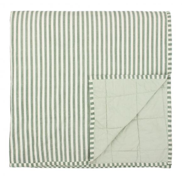 Yard Hebden Stripe Bedspread Forest / Bay Green