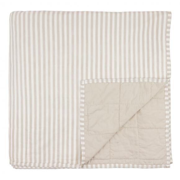 Yard Hebden Stripe Bedspread Natural / Stone