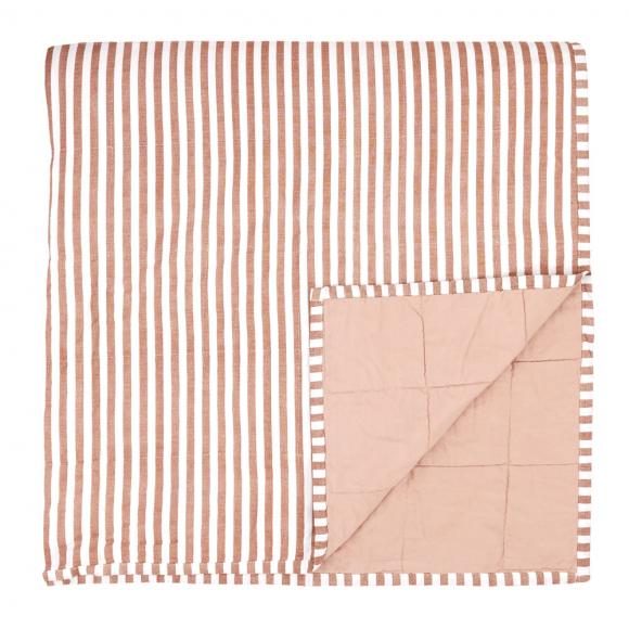 Yard Hebden Stripe Bedspread Pecan / Cotta