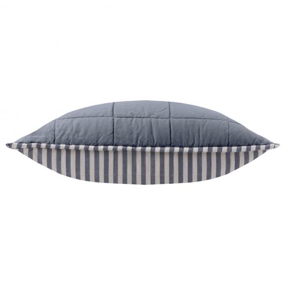 Yard Hebden Stripe Feather Filled Cushion Navy / Denim Blue