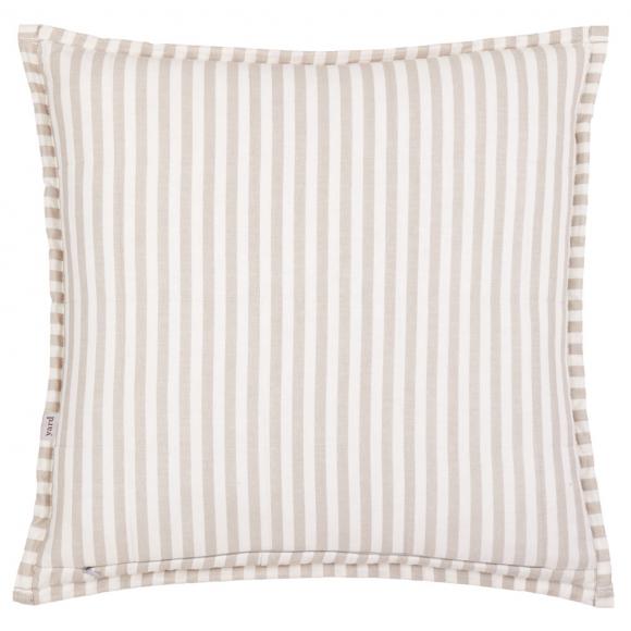 Yard Hebden Stripe Feather Filled Cushion Natural / Stone