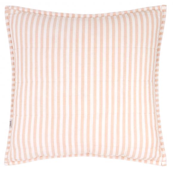 Yard Hebden Stripe Feather Filled Cushion Blush / Cotta