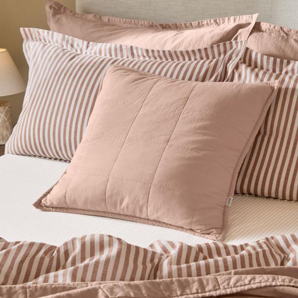 Yard Hebden Washed Cotton Feather Filled Cushion Cotta