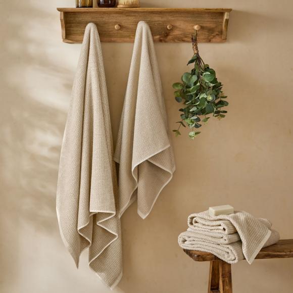 Yard Hebden Waffle Towel Stone