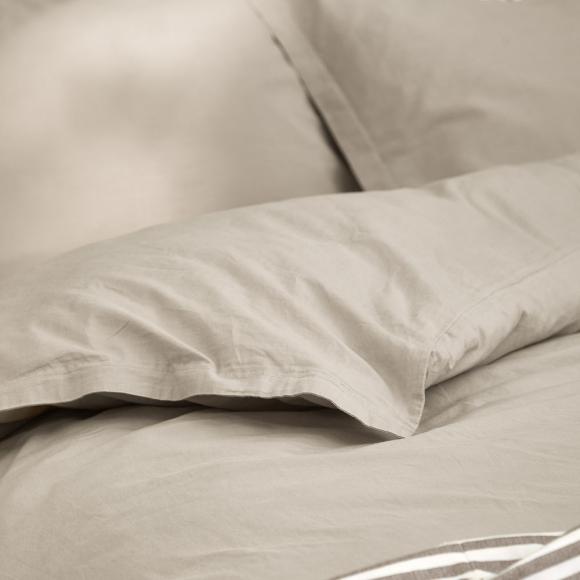 Yard Hebden Washed Cotton Duvet Set Stone