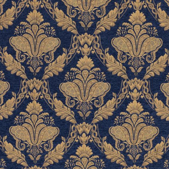 Paoletti Shiraz Navy Ready Made Curtains