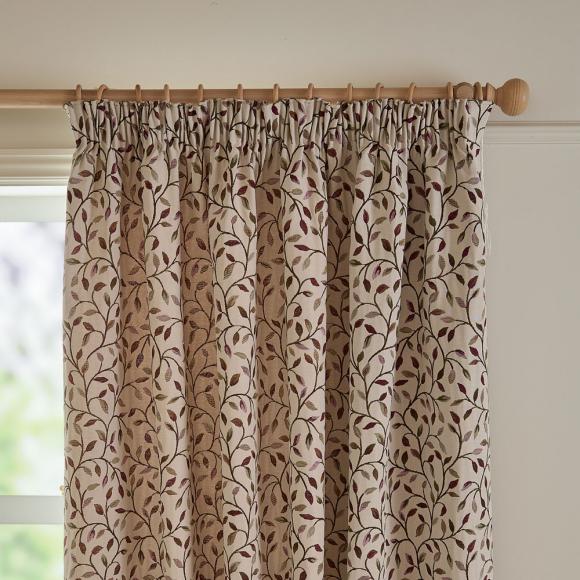 Voyage Maison Cervino Pencil Pleated Curtains Damson
