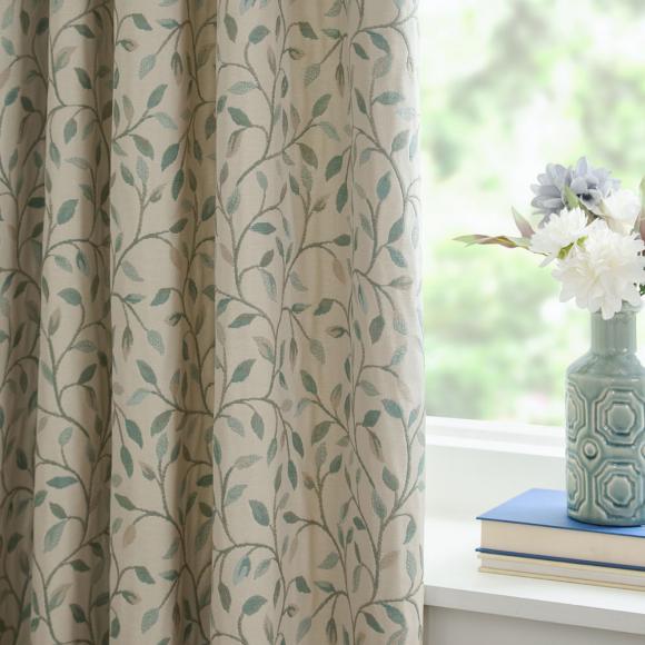Voyage Maison Cervino Pencil Pleated Curtains Duck Egg