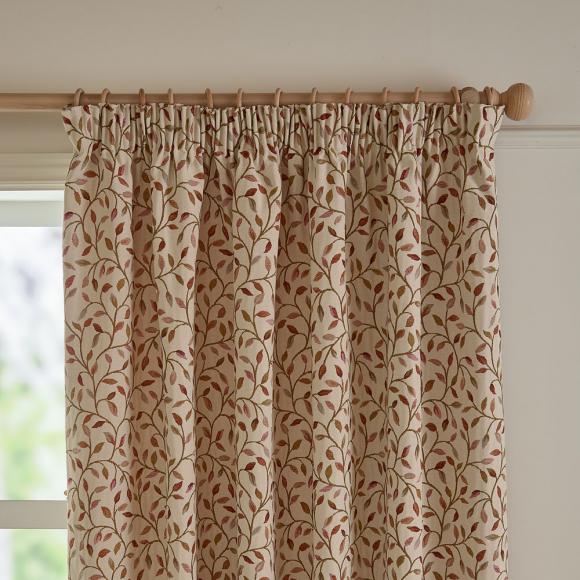 Voyage Maison Cervino Pencil Pleated Curtains Rednut