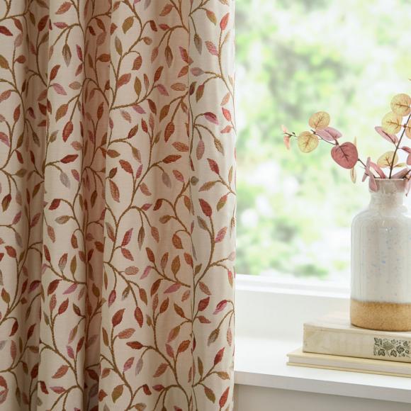 Voyage Maison Cervino Pencil Pleated Curtains Rednut