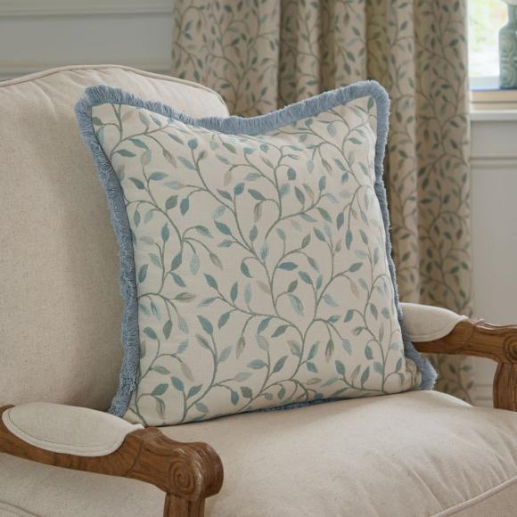 Voyage Maison Cervino Feather Filled Cushion Duck Egg Blue 50/50cm