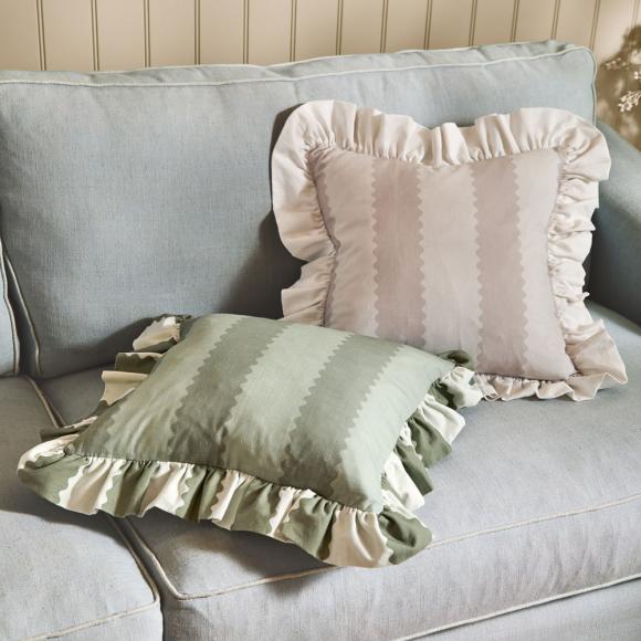 Wylder Birdie Stripe Cushion Oat / Milk