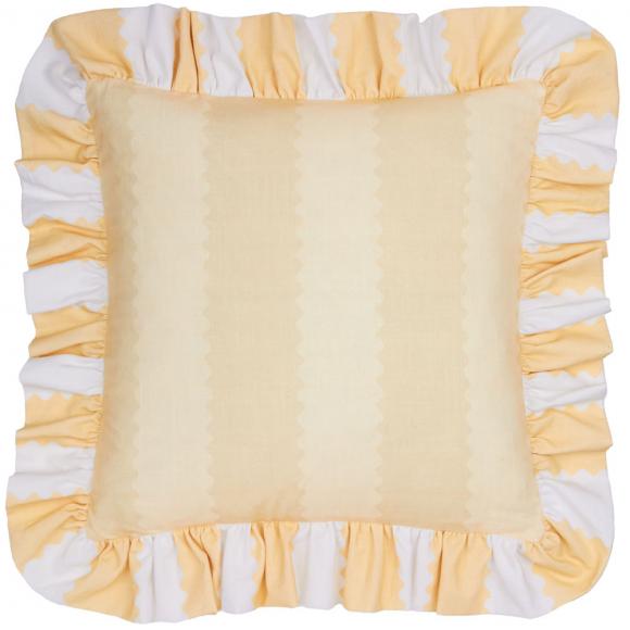 Wylder Birdie Stripe Cushion Butter Yellow