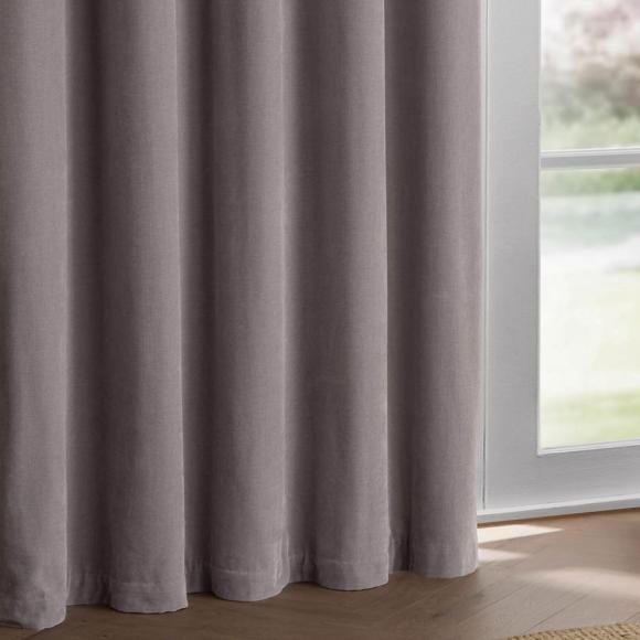 Yard Heavy Chenille Eyelet Curtains Mauve