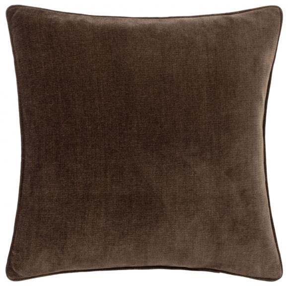 Yard Heavy Chenille Feather Filled Cushion Brown