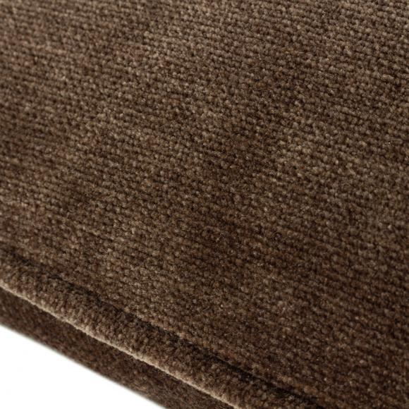 Yard Heavy Chenille Feather Filled Cushion Brown