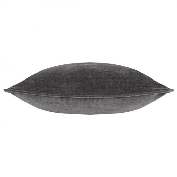 Yard Heavy Chenille Feather Filled Cushion Charcoal