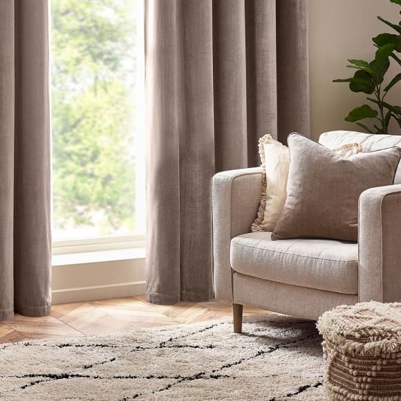 Yard Heavy Chenille Feather Filled Cushion Greige