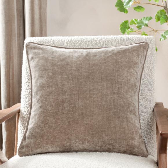 Yard Heavy Chenille Feather Filled Cushion Greige
