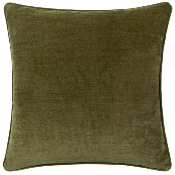 Yard Heavy Chenille Feather Filled Cushion Olive