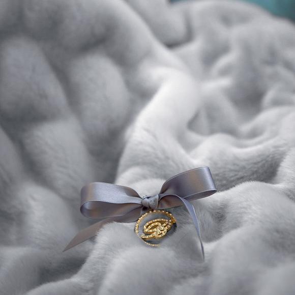 Blumarine Chamonix Faux-Fur Throw