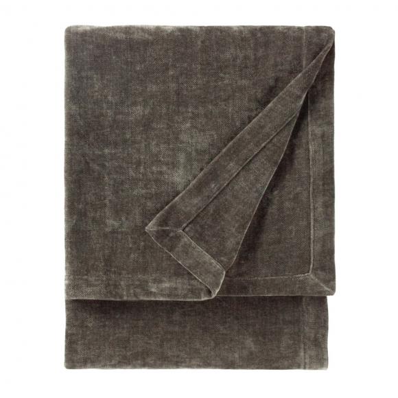 Yard Heavy Chenille Throw Charcoal