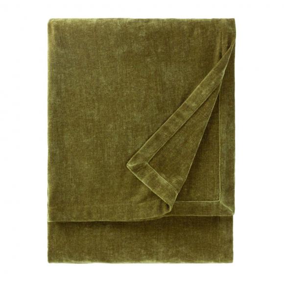 Yard Heavy Chenille Throw Olive