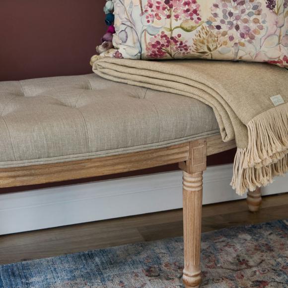 Voyage Maison Annette Footstool Linen