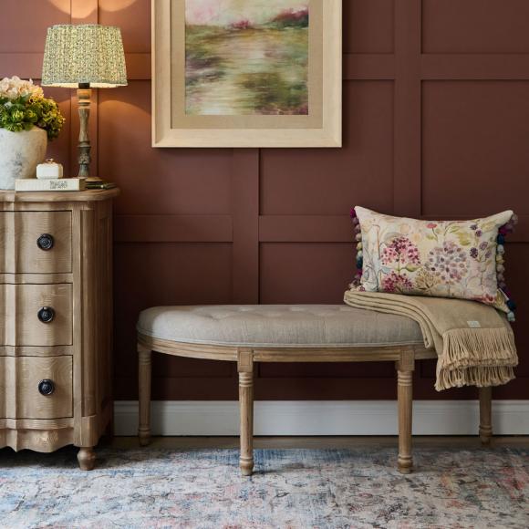 Voyage Maison Annette Footstool Linen