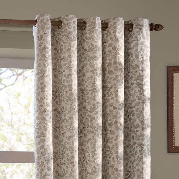 Wylder Grace Leaf Eyelet Curtains Natural