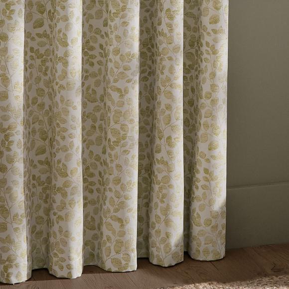 Wylder Grace Leaf Eyelet Curtains Sage