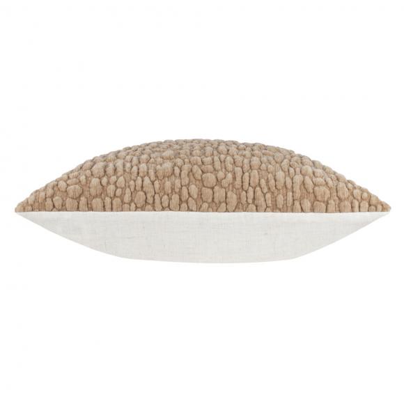 Yard Pebble Textured Chenille Cushion Stone