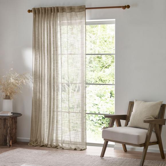 Yard Cirrus Tab Top Sheer Panel Linen