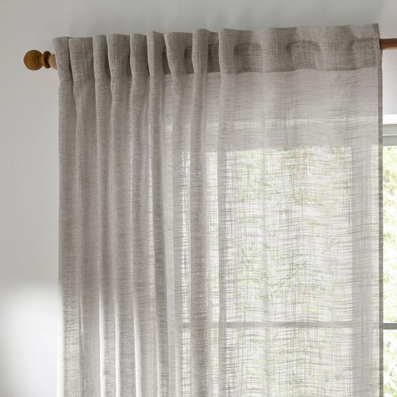 Yard Cirrus Tab Top Sheer Panel Grey