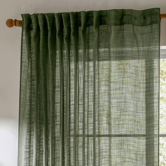 Yard Cirrus Tab Top Sheer Panel Forest