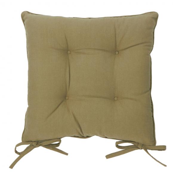 Yard Slub Cotton Pack of 2 Seat Pads Moss