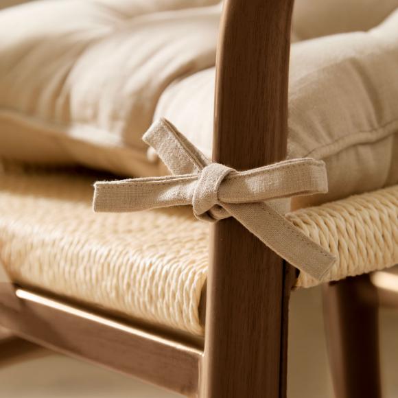 Yard Slub Cotton Pack of 2 Seat Pads Linen