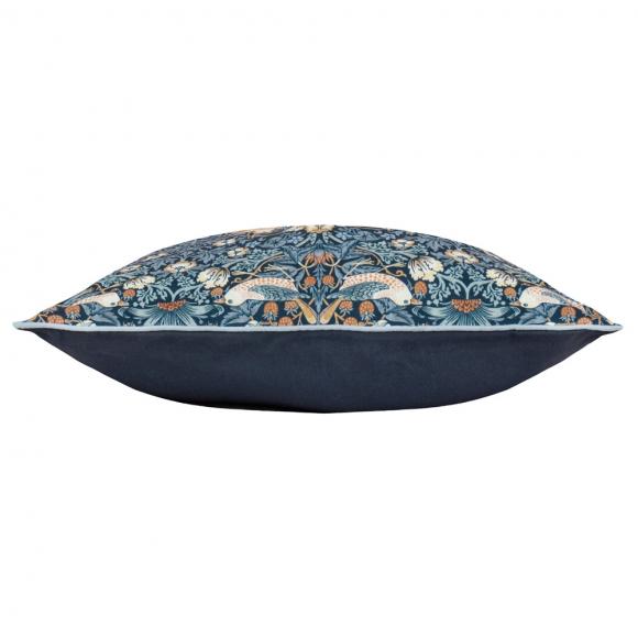 The Original Morris & Co Strawberry Thief Outdoor Cushion Indigo