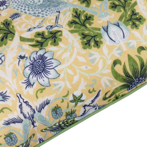 The Original Morris & Co Strawberry Thief Outdoor Cushion Sunflower