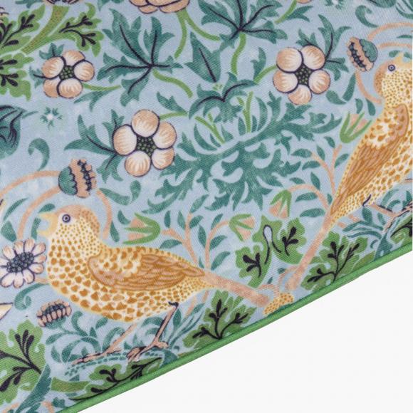 The Original Morris & Co Strawberry Thief Outdoor Cushion Mineral Yellow