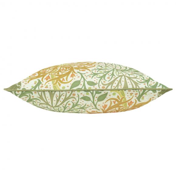 The Original Morris & Co Seaweed Outdoor Cushion Stone / Sunflower