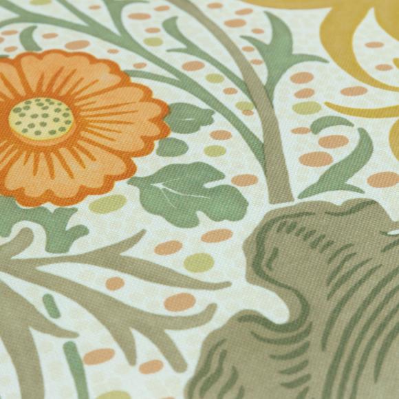 The Original Morris & Co Seaweed Outdoor Cushion Stone / Sunflower