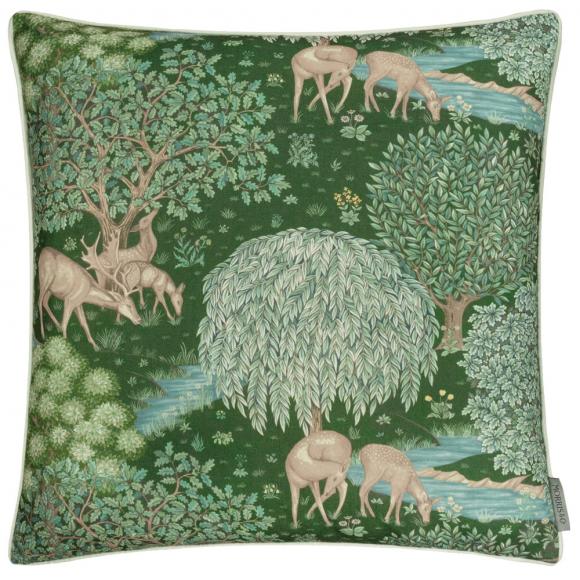 The Original Morris & Co The Brook Outdoor Cushion Forest Green