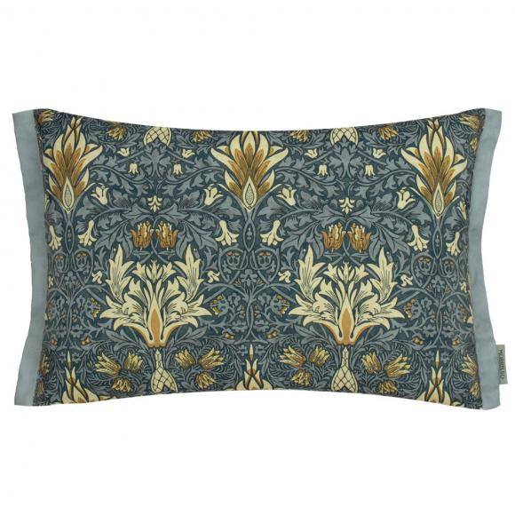 The Original Morris & Co Snakeshead Outdoor Cushion Indigo / Stone
