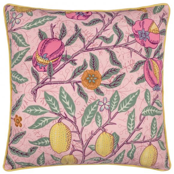 The Original Morris & Co Fruits Outdoor Cushion Blush Pink / Lemon